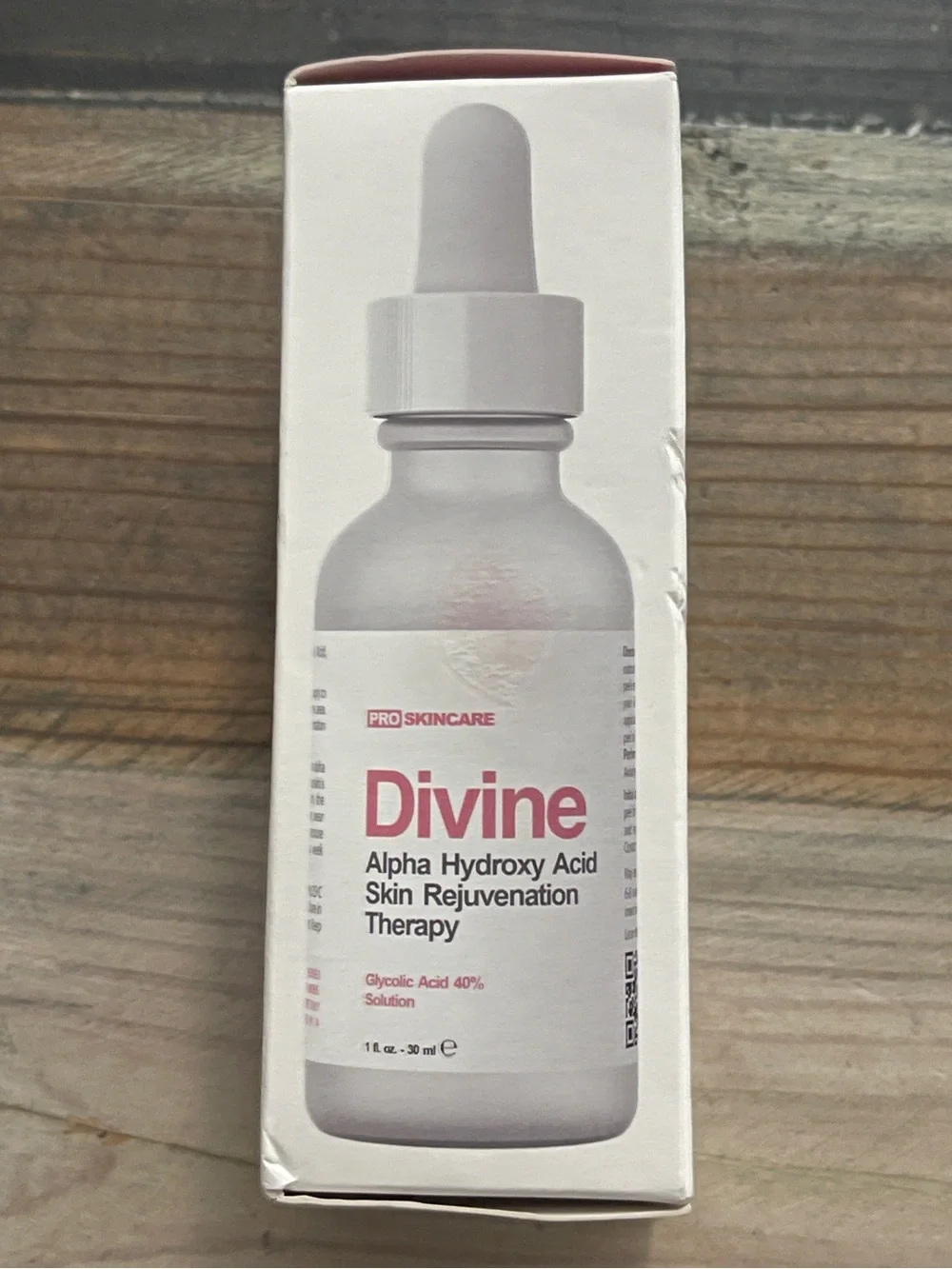 Divine Pro Skincare Glycolic Acid 40% Solution AHA Peel 1 oz NEW